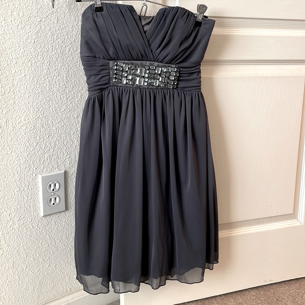 Trixxi Strapless Semi Formal Dress